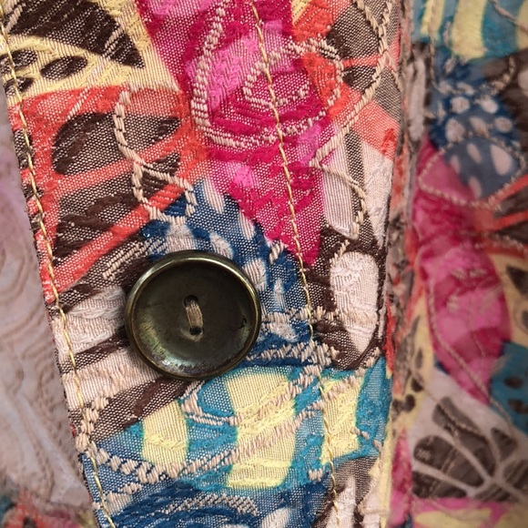 Analogy Woman lt denim printed cotton blend jacket, Woman’s Size - Picture 6 of 11